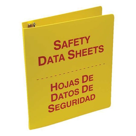 Binder, SDS Safety Data Sheets/Pliegos De Datos Sobre Seguridad, Plastic, 12 1/2 in W, 12 in H MPN:SBZRS643