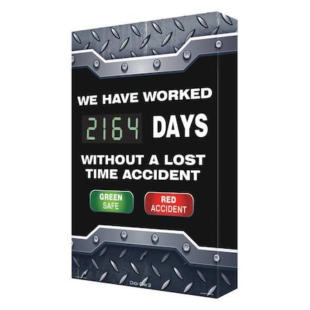Electronic Scoreboard, 28 in H x, 20 in W, Aluminum MPN:SCK104