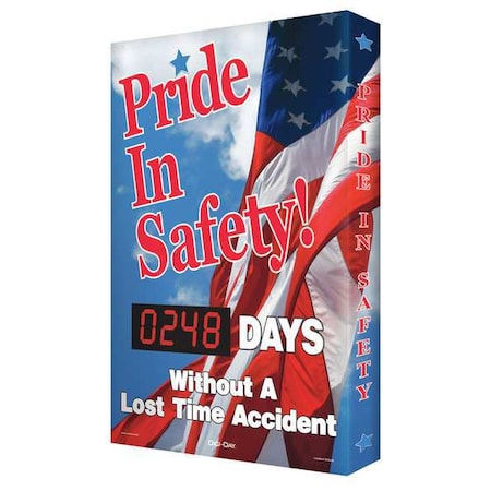 Electronic Scoreboard, Pride In Safety, Play For Safety, Days Without A Lost Time Accident MPN:SCK108