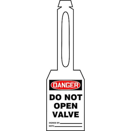 Danger Tag, General Safety, Plastic, 5 1/4 in H x 3 1/4 in W, White, Rectangle, 25 PK MPN:TAL362