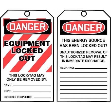 Danger Tag By The Roll, Cardstock, 6-1/4