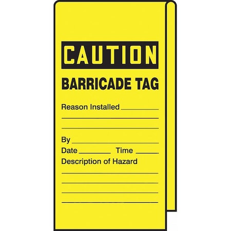 Wrap Stick Tag, Caution, 12
