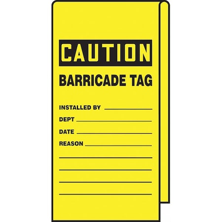 Wrap Stick Tag, Caution, 12