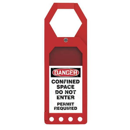 Secure Status Tag Holder, Status Alert, Plastic, 10 in H x 3 1/2 in W, Rectangle MPN:TSS912