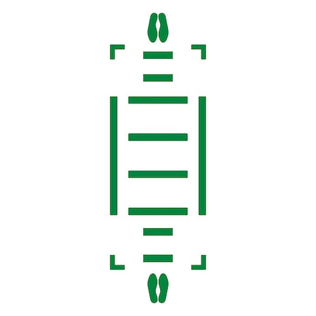 Floor Marking Tape, 3 in W, Green MPN:WFK35GN