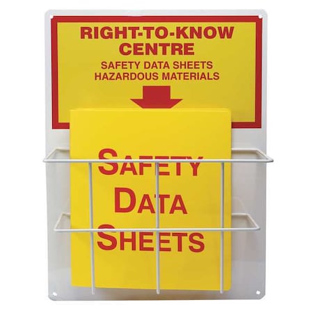 Right to Know Center, Right-to-Know Centre Safety Data Sheets Hazardous Materials, 15 in W, 20 in H MPN:ZRS339