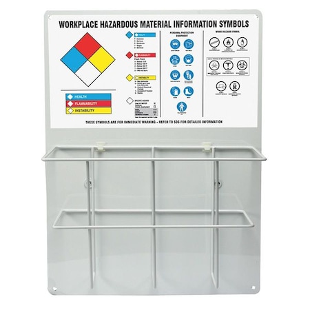 Right to Know Center, Workplace Hazardous Material Information Symbols, Aluminum, 15 in W, 20 in H MPN:ZRS350
