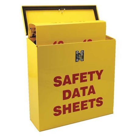 Document Box, Safety Data Sheets, Powder Coated Steel, 13 1/2 in W, 13 1/2 in H MPN:ZRS367