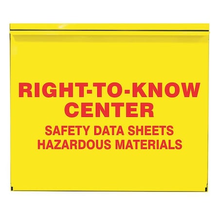 Right to Know Center, Right-To-Know Center Safety Data Sheets Hazardous Materials, 26 1/2 in W MPN:ZRS388