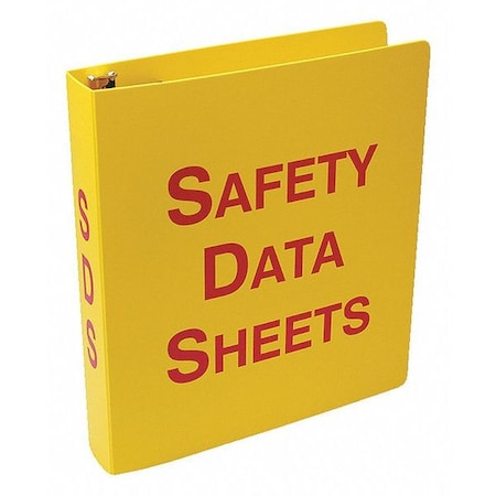 Binder, Safety Data Sheets, 12 in W, 11 5/8 in H MPN:ZRS643