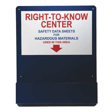 Right to Know Center, Aluminum, 24 in W, 30 in H MPN:ZRS708