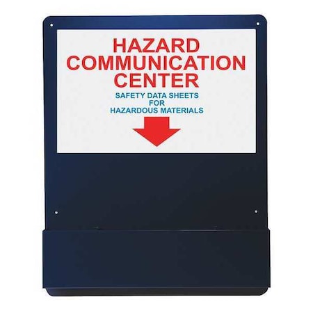 Hazard Communication Center, Aluminum, 24 in W, 30 in H MPN:ZRS709