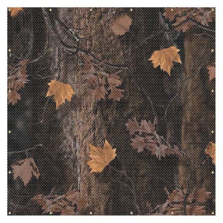 Printed Welding Screen, Tree Branches, Transparent Vinyl, 13 oz/sq yd, 6 ft W x 6 ft H, Red MPN:PWD144RD