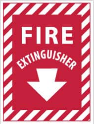 Fire Extinguisher, Plastic Fire Sign MPN:FXPSER