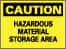 Chemical & Hazardous Material Sign: Rectangle, 