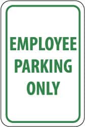 Employee Parking Only, MPN:TM52G