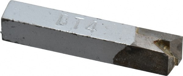 Single Point Tool Bit: 1/4'' Shank Width, Micrograin Solid Carbide Tipped, RH, BT, Box Turning MPN:ACC-BT4