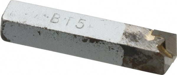 Single Point Tool Bit: 5/16'' Shank Width, Micrograin Solid Carbide Tipped, RH, BT, Box Turning MPN:ACC-BT5