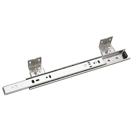Drawer Slide, Side Mount, 3/4 Ext., Soft Close, PK2, 1/2