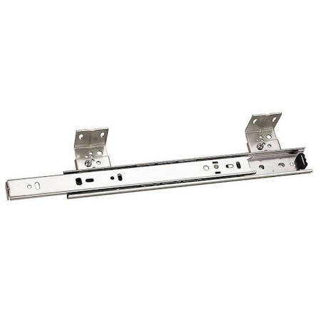 Drawer Slide, Side Mount, 3/4 Ext., Soft Close, PK2, 1/2