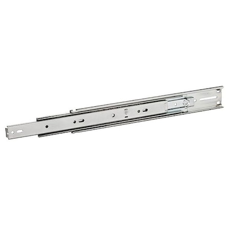 Drawer Slide, Bracket Mount, 3/4 Ext., Soft Close, PK2, 1/2