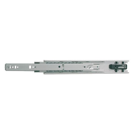 Drawer Slide, Side/Bracket Mount, Full, Soft Close, PK2, 1/2