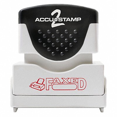 Stamp Red Faxed 1-5/8 x1/2 MPN:035583