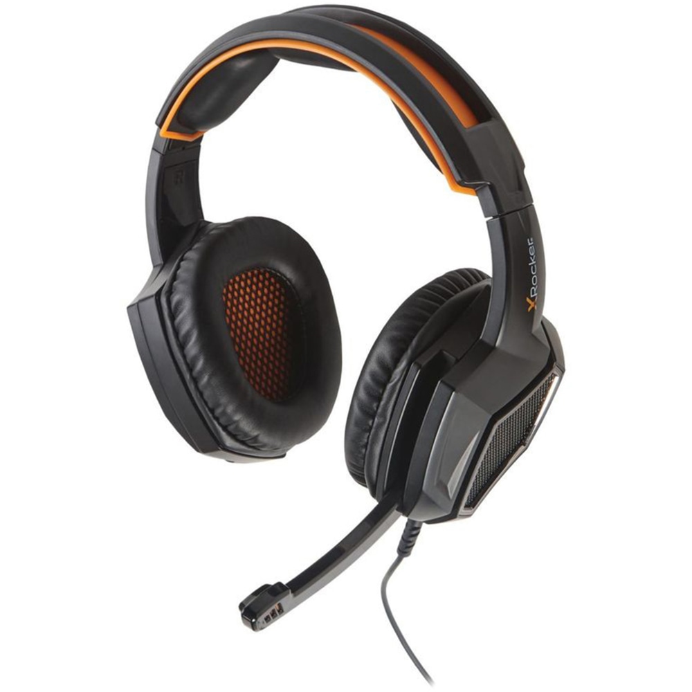 X Rocker XH3 Multi-Platform Gaming Headset, Black/Orange MPN:5178001