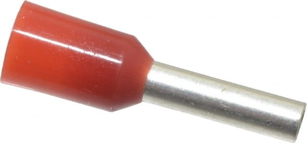 16 AWG, Partially Insulated, Crimp Electrical Wire Ferrule MPN:107664