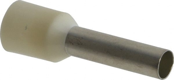 8 AWG, Partially Insulated, Crimp Electrical Wire Ferrule MPN:107672