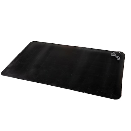 Anti-Fatigue ESD Mat, Black, 72 in L MPN:6103672