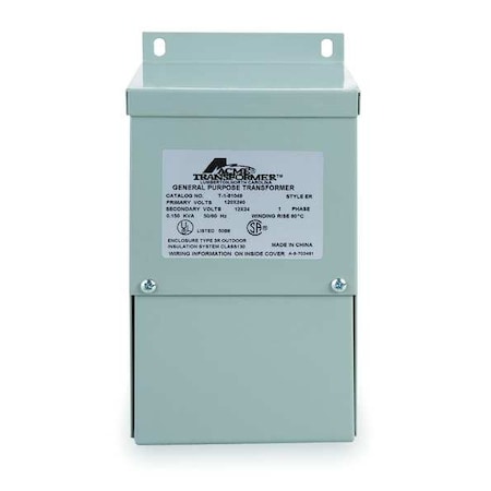 Buck Boost Transformer, 500 VA, NEMA 3R, 24/48V AC, 240/480V AC MPN:T181065