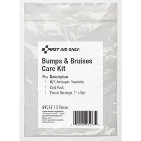 First Aid Only® Bumps and Bruises Care Kit Refill 3 Pieces Plastic Case 91577