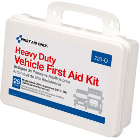 First Aid Only® Vehicle First Aid Kit 85 Pieces Plastic Case 220-O