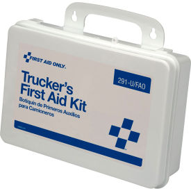 First Aid Only® 16 Unit Truckers First Aid Kit 88 Pieces Plastic Case 291-U/FAO