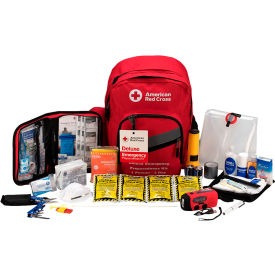 American Red Cross Emergency Preparedness Backpack Red Cross Deluxe 184 Pieces Nylon Case 91052