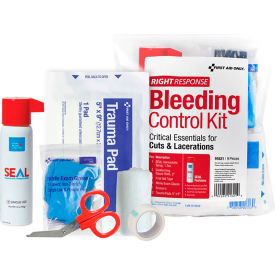 First Aid Only® Bleeding Control Kit For Cuts & Lacerations 9 Pieces Fabric Case 91621