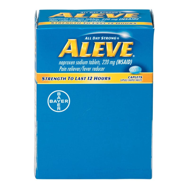 Aleve Pain Reliever Tablets, 1 Tablet Per Packet, Box Of 50 Packets (Min Order Qty 2) MPN:90010