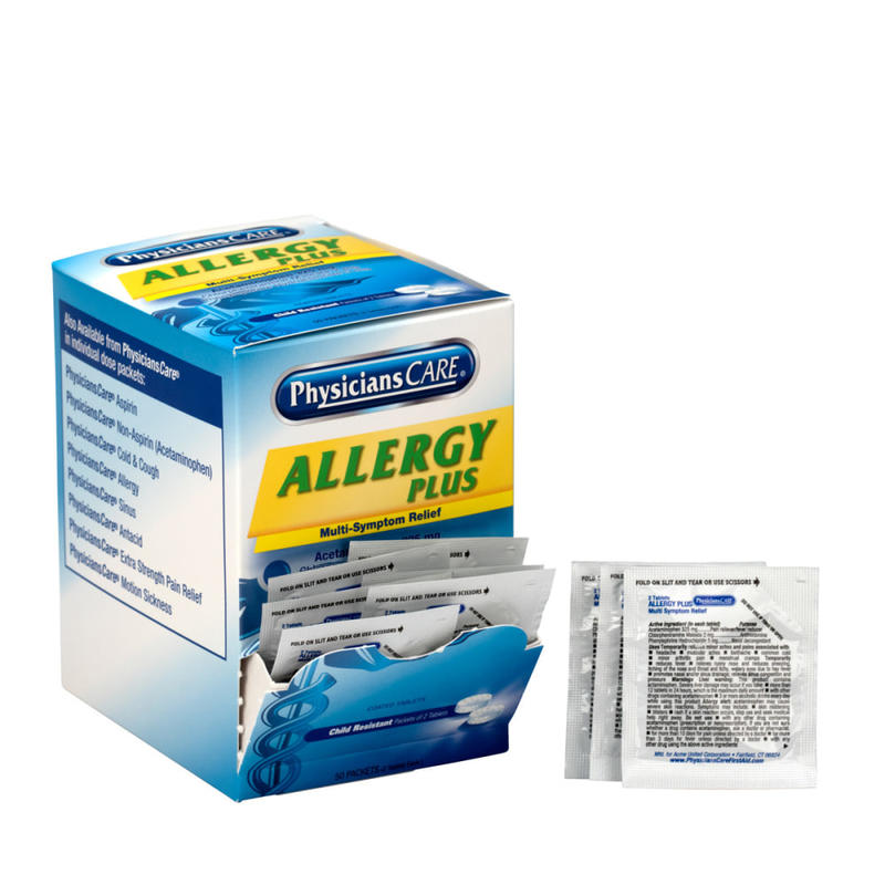 PhysiciansCare Allergy Medication, 2 Per Pack, Box Of 50 Packs (Min Order Qty 2) MPN:90091