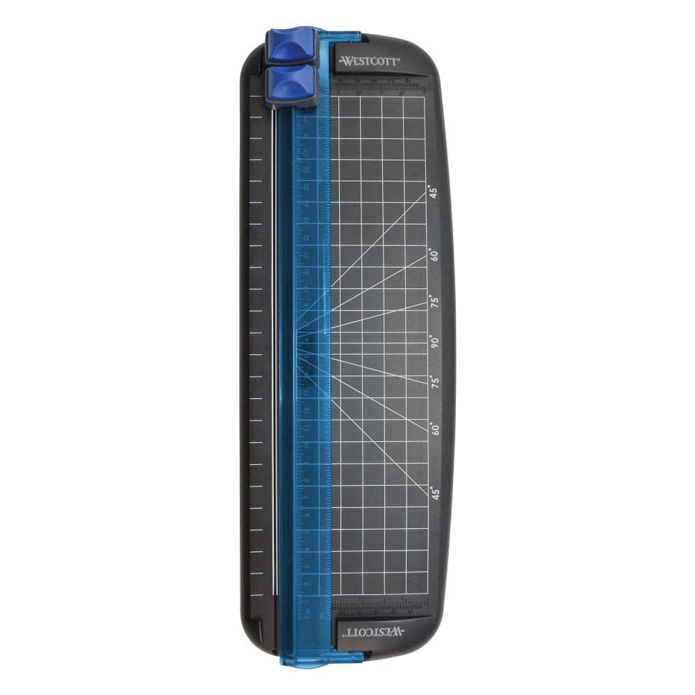 Westcott Multi-Purpose Personal Trimmer, 12in x 4 3/4in, Black/Blue MPN:15804