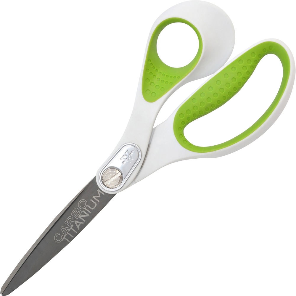 Westcott Straight Carbo Titanium Scissors, 8in L, Pointed Tip, Gray MPN:16447