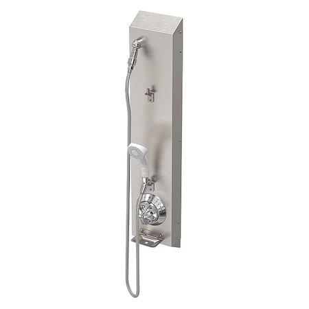 ShowerFaucetPanel, 38.625inH, 7.5inW, Brass MPN:458BADA-W