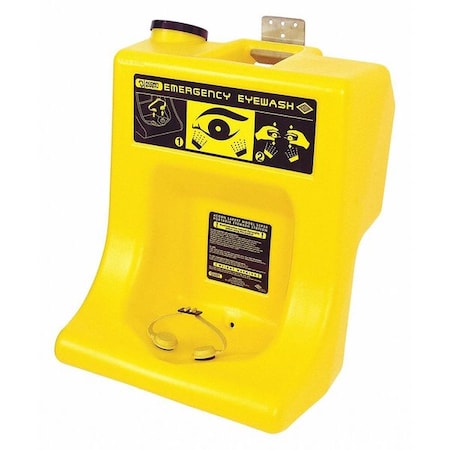 Eyewash Station, 18 gal Tank Capacity, Wall Mount, 24 in H., 22 in W MPN:S0P50