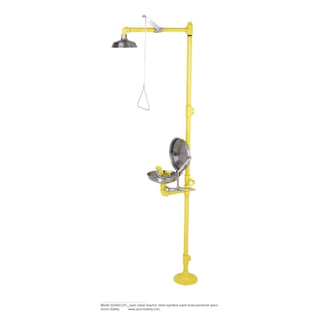 Combo, Floor, S/S Bowl, S/S Shower MPN:S2340-CS1