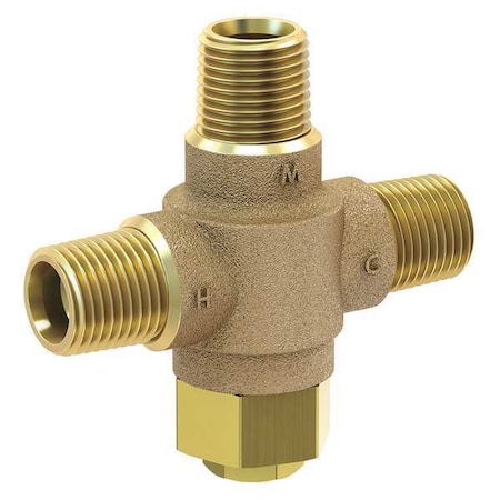 Tempering Valve, 1/2in. NPT, Brass, 125 psi MPN:ST70-12
