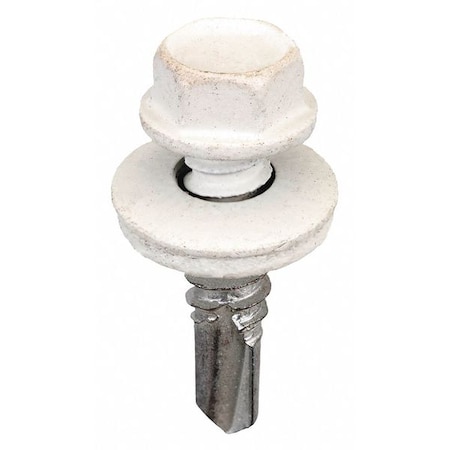 Sheet Metal Screw, #14 x 1 in, Painted Metal 250 PK MPN:SW-MM141W250