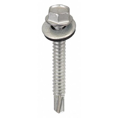 Sheet Metal Screw, #14 x 2 in, Galvanized Metal 250 PK MPN:SW-MM142G250