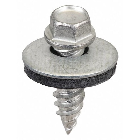 Sheet Metal Screw, #12 x 3/4 in, Galvanized Metal 250 PK MPN:SW-SS1234G250
