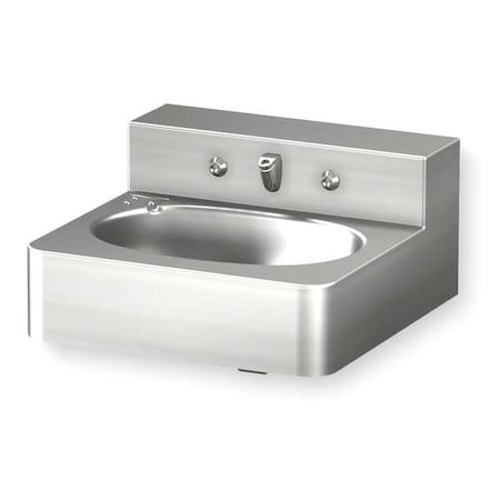 Penal Bathroom Sink, Stainless Steel, Wall MPN:1652-1-BP-04-M