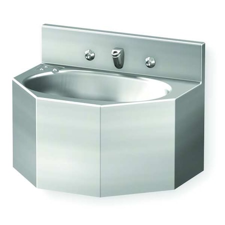Penal Bathroom Sink, Wall, 12-1/2 In. W MPN:1657-1-BP-04-M